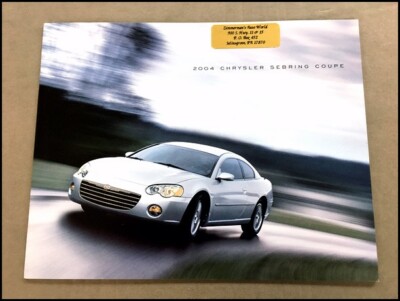 2004 Chrysler Sebring Coupe 18-page Factory Car Sales Brochure