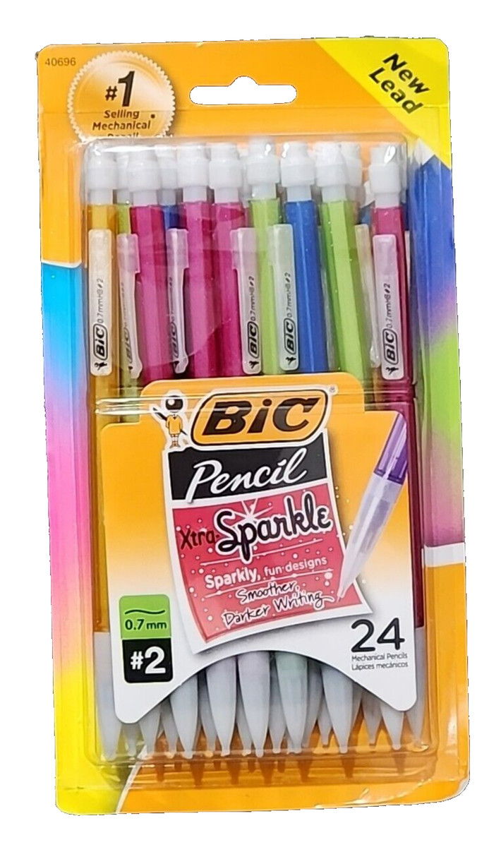 BIC Mechanical Pencil Xtra Sparkle Fine Point 0.7mm #2 HB BIC Mechanical Pencil Xtra Sparkle Fine Point 0.7mm #2 HB