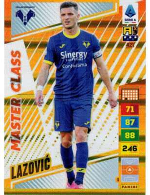 Panini Adrenalyn XL Fußballer 2023-2024 Card #421 Lazovic Master Class Verona