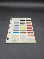 1975 Ditzler Oldsmobile Cutlass Omega Toronado Delta 88 Paint Chip Swatch Sheet