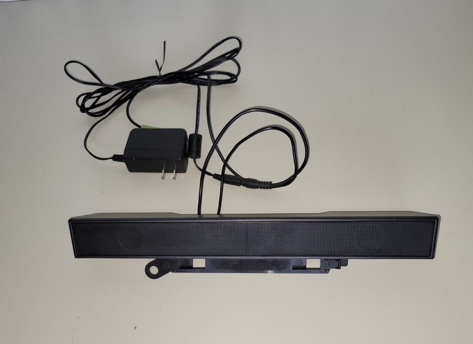 DELL AX510PA PC Monitor Mount Multimedia Soundbar Stereo Speaker Black W Adapter