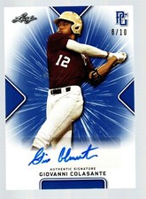 2021 Leaf Perfect Game Showcase Autographs Blue #BAGC1 Giovanni Colasante 8/15