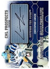 Christopher Gibson 2012-13 Between The Pipes Autographs #ACG 