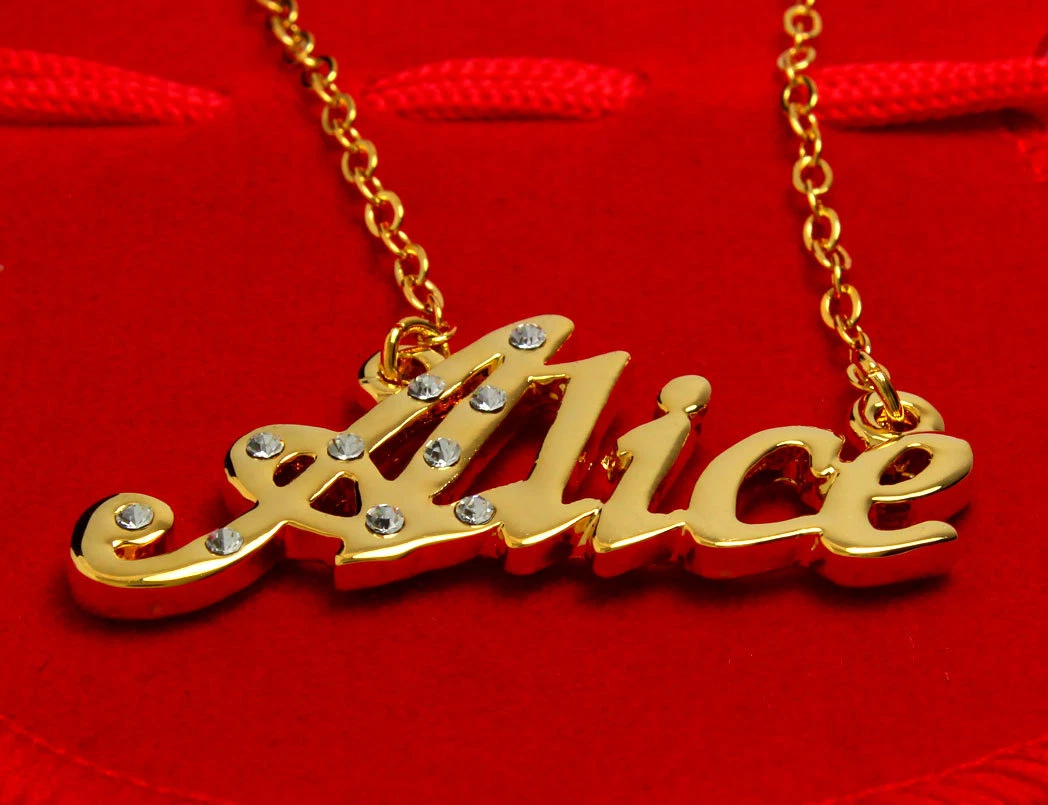 Alice name necklace online