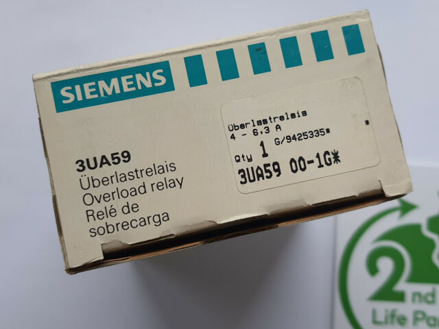 SIEMENS 3UA59 00-1G Overload Relay - New/Boxed - Worldwide Shipping, Invoice