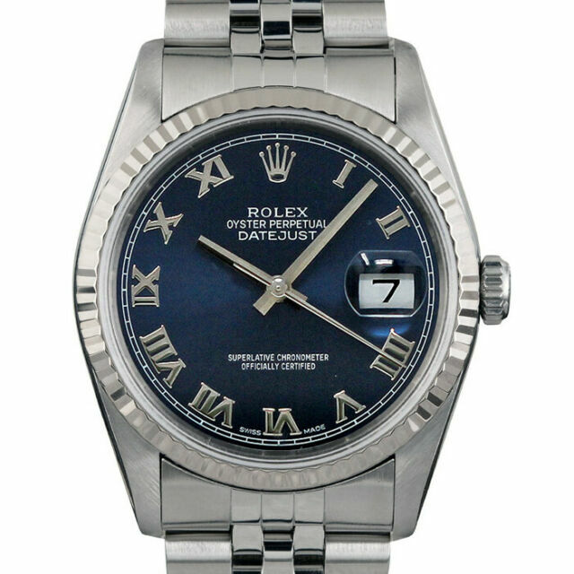 Rolex Datejust Navy Blue Men's Watch 