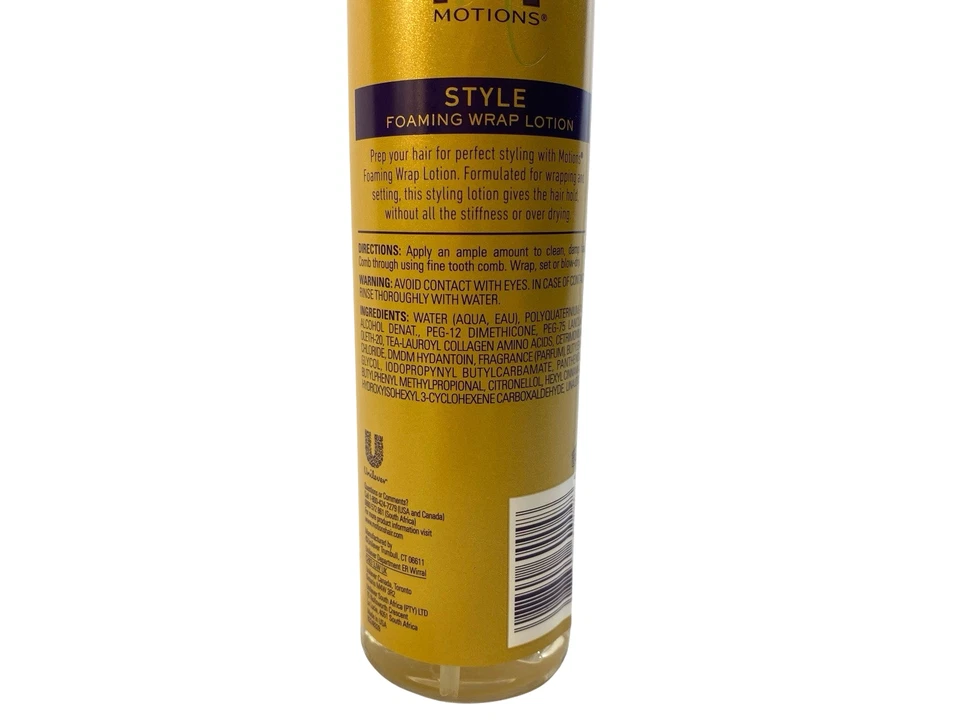 NUEVO COMPLETO Motions Estilo Envoltura Espumosa Ajuste Loción 8.5 Onzas Bomba Botella Foto 4 de 4