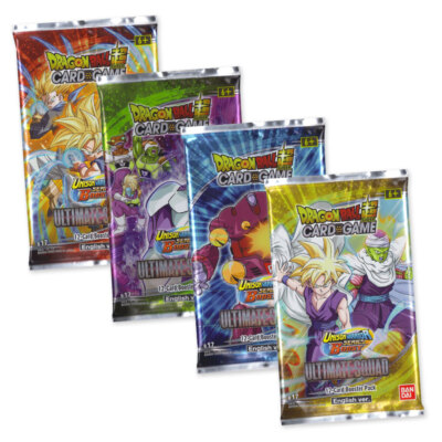Dragon Ball Super Card Game TCG Ultimate Squad B17 -  Motiv-Set 4x Booster  EN