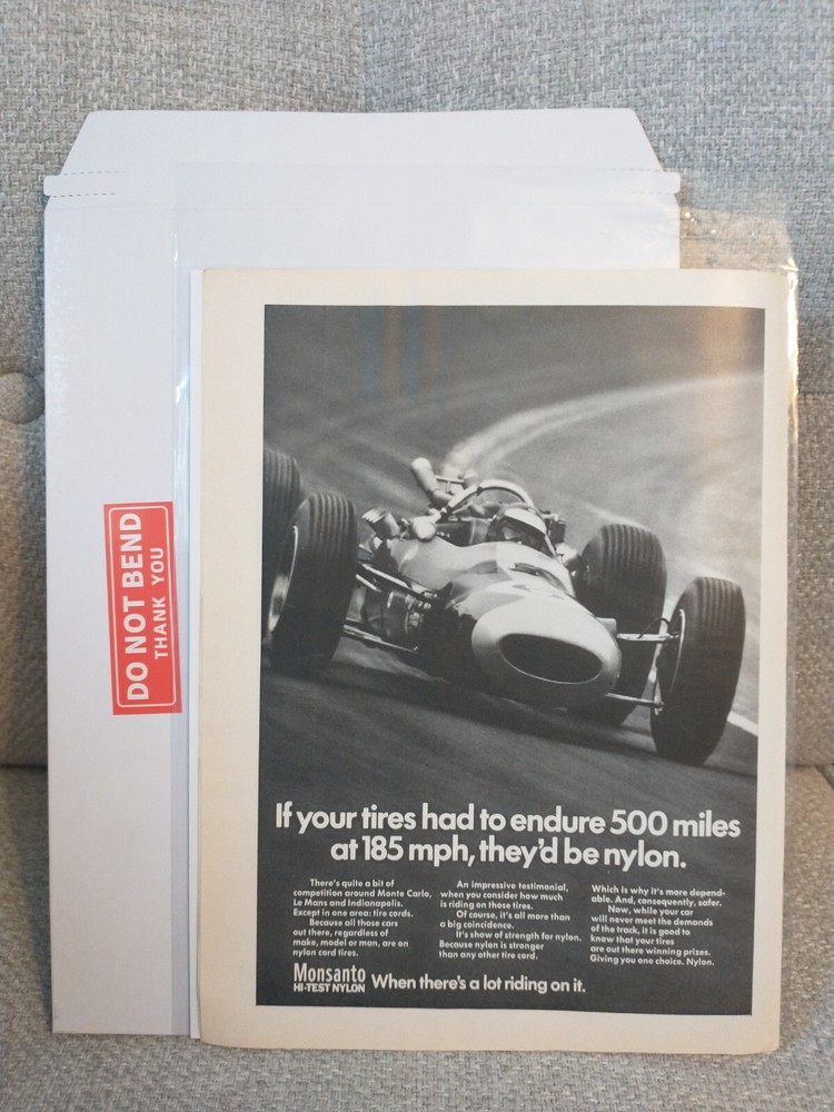 Monte Carlo Race Car Vintage Magazine Photo Advertisement Article Print Ad