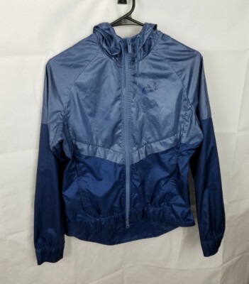 Nike Jacket Women's XS Blue NSW Windrunner Windbreaker Hooded Active 804947-404
