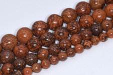 Natural Firework Jasper Beads Grade AAA Round Gemstone Loose Beads 6/8/10/12MM