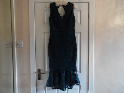 lipsy green lace dress