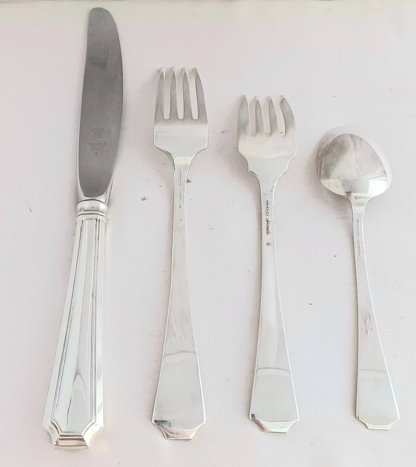 Ajuste de lugar Fairfax de Gorham Sterling 4 piezas tamaño lugar Foto 4 de 4