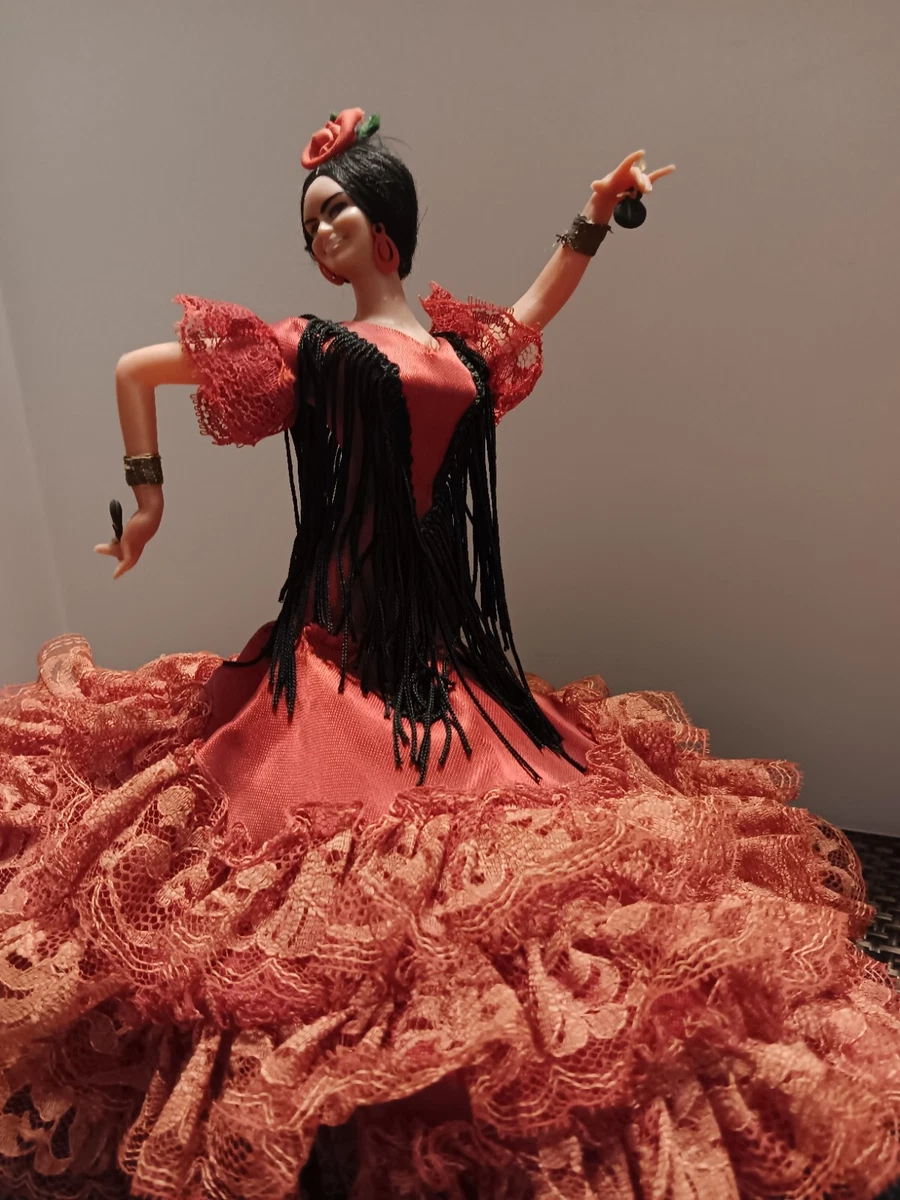 60 s Spanish Flamenco Dancer Marin Chiclana Spain 10 Pink Dress Doll