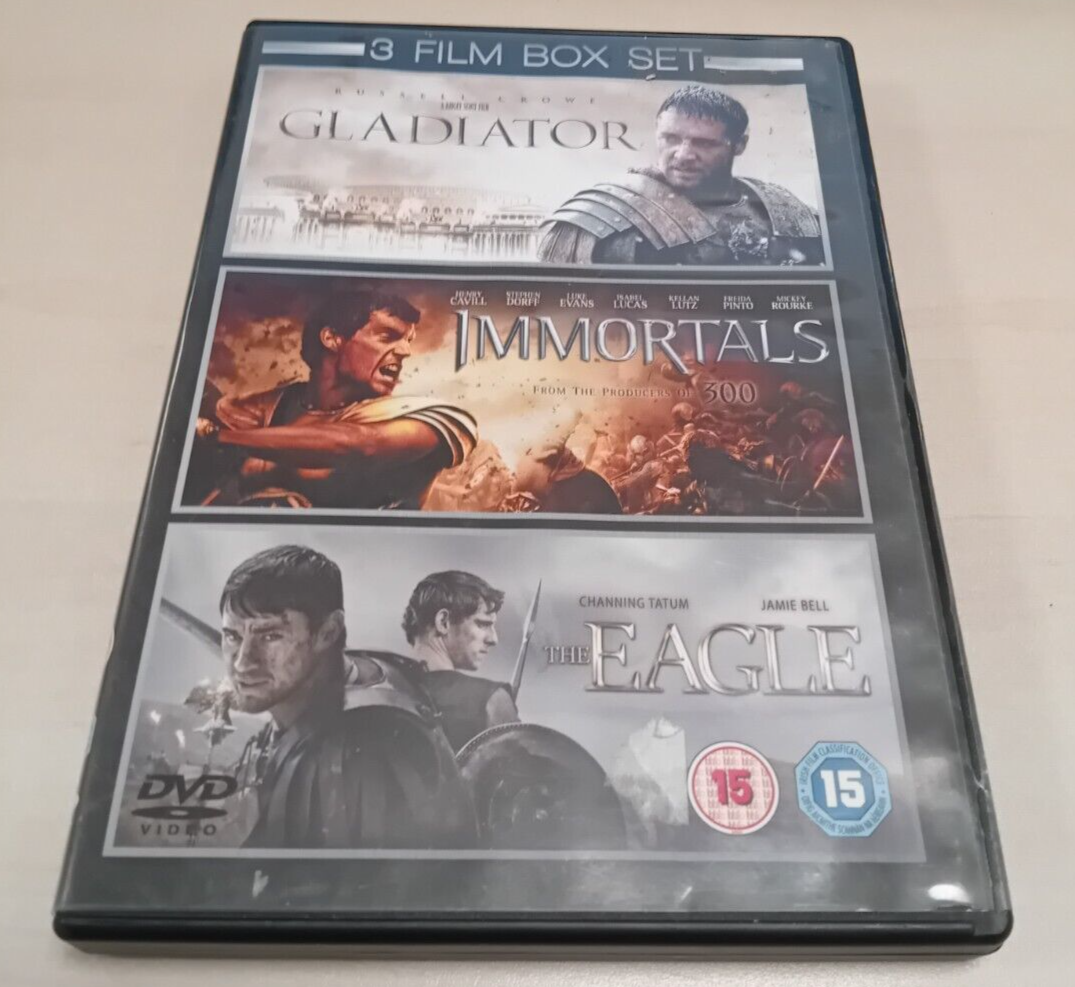 Gladiator/Immortals/The Eagle  Region 2 UK DVD