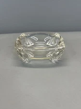 Classic Glass Vintage Ashtray Dovetail Base Table Top