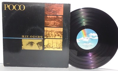 POCO Blue and Gray LP 1981 MCA Records 5227 Country Rock Music Vinyl