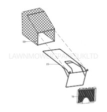 COBRA LAWNMOWER GRASSBAG PARTS for M40SPC Genuine