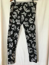 New No Boundaries Sueded Ankle Leggings Juniors Women Skull Butterfly U Pick