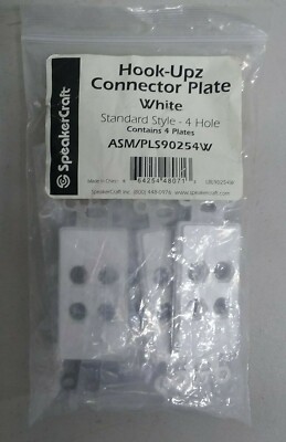 SpeakerCraft Hook-Upz Connector Plate Decora Style 4-Hole