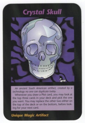その他 Crystal Skull PSA8 INWO Crystal Skull Card New World Order Illuminati RARE INWO Steve