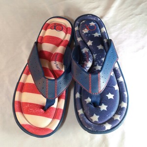 op memory foam flip flops