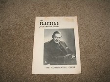 VTG PLAYBILL MOROSCO THEATRE PROGRAM 1954 CONFIDENTIAL CLERK CLAUDE RAINS