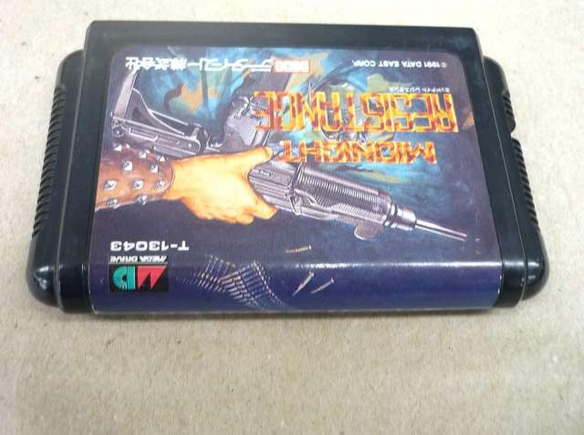 Data East Sega Mega Drive Midnight Resistance Genesis Japan