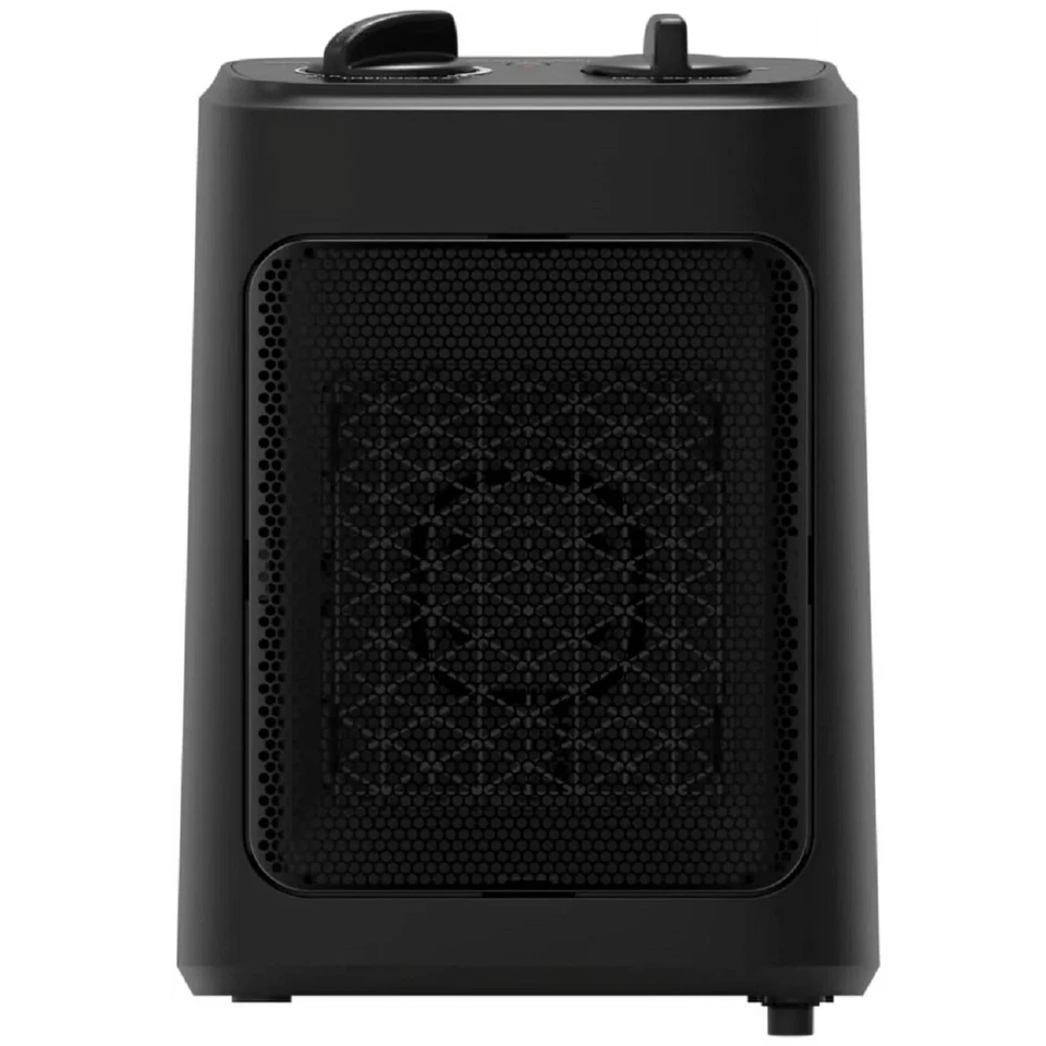 Mainstays 1500W Ceramic Fan-Forced Electric Space Heater Black Open Box - Image 4 of 4