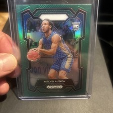 2024 Panini Prizm Draft Picks Green Prizm Melvin Ajinca 48 RC