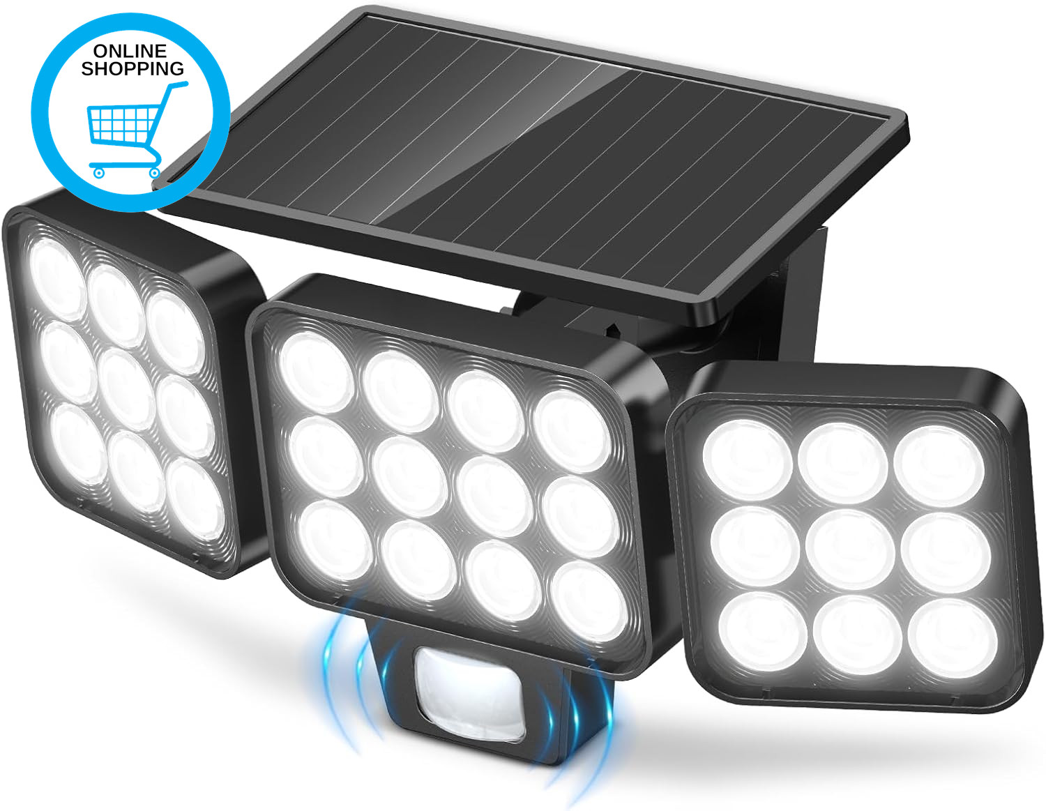 Solar Security Lights Outdoor Motion Sensor, 3500 LM Solar Lights Outdoor Garden