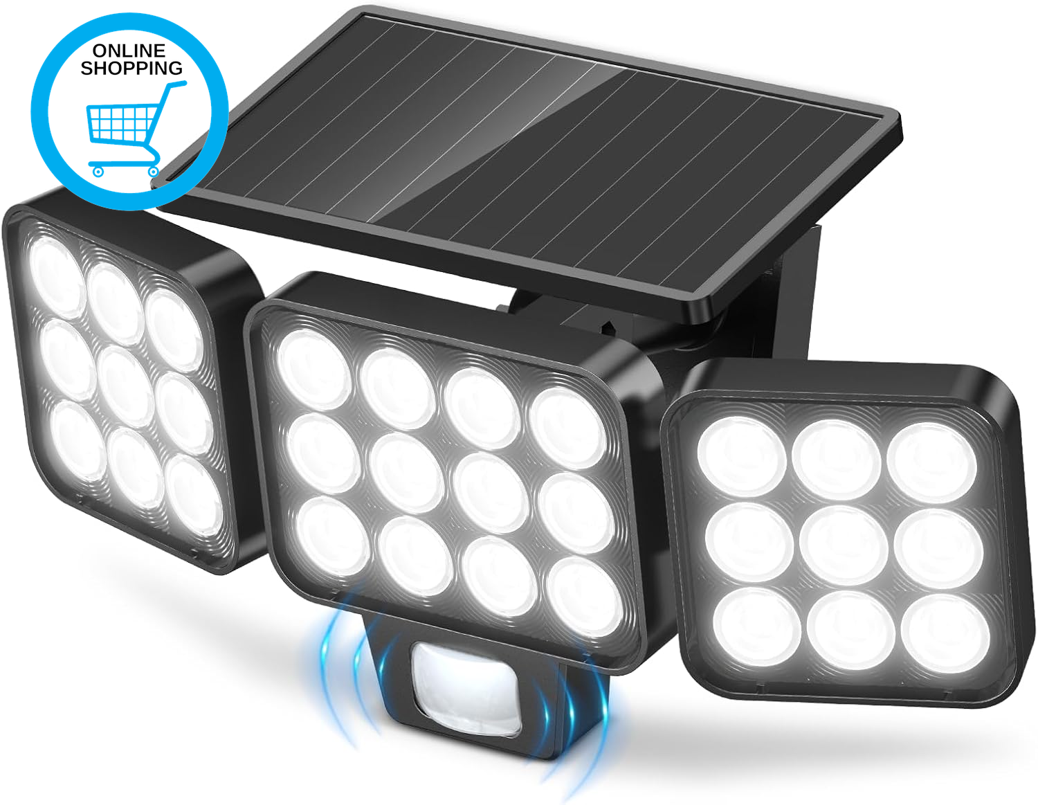 Solar Security Lights Outdoor Motion Sensor, 3500 LM Solar Lights Outdoor Garden
