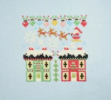 Finished Completed "CHRISTMAS" Cross Stitch