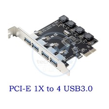 4 Port PCI-E to USB 3.0 HUB PCI Express NEC Expansion Card Adapter 5 Gbps Speed