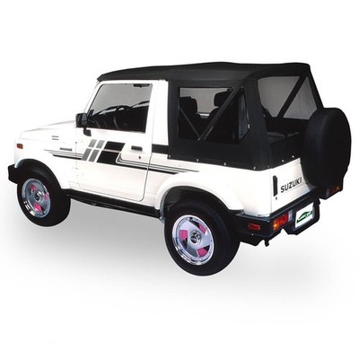 Verdeck Softtop Ersatzverdeck Hülle klare Scheiben Suzuki Samurai 86-94