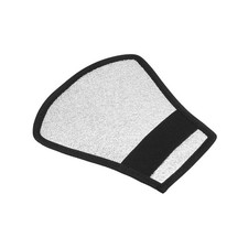 Flash Diffuser Reflector, 2-Sided Bounce Reflector with Elastic Strap, Silver