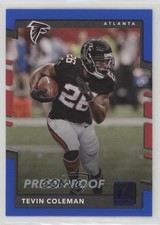 2017 Panini Donruss Press Proof Blue Tevin Coleman #110 0g4