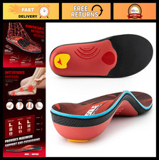 High Arch Support Insoles for Plantar Fasciitis Relief - Heavy Duty Orthotic Ins