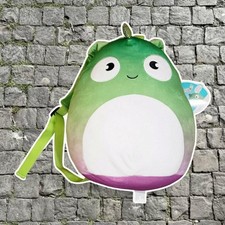 12" tall squishmallows denton the chameleon series 2 plush backpack new with tag