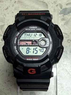 CASIO G SHOCK Gulfman Digital Wristwatch Black G9100
