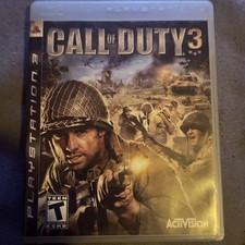 Call of Duty 3 PS3 Game Sony PlayStation 3 COD Shooter Game Complete with Manual