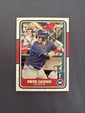 OWEN CAISSIE 2025 ONYX VINTAGE BASEBALL BASE CARD CUBS PROSPECT