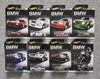 BMW Hot Wheels 2015 Complete Set of 8 Cars