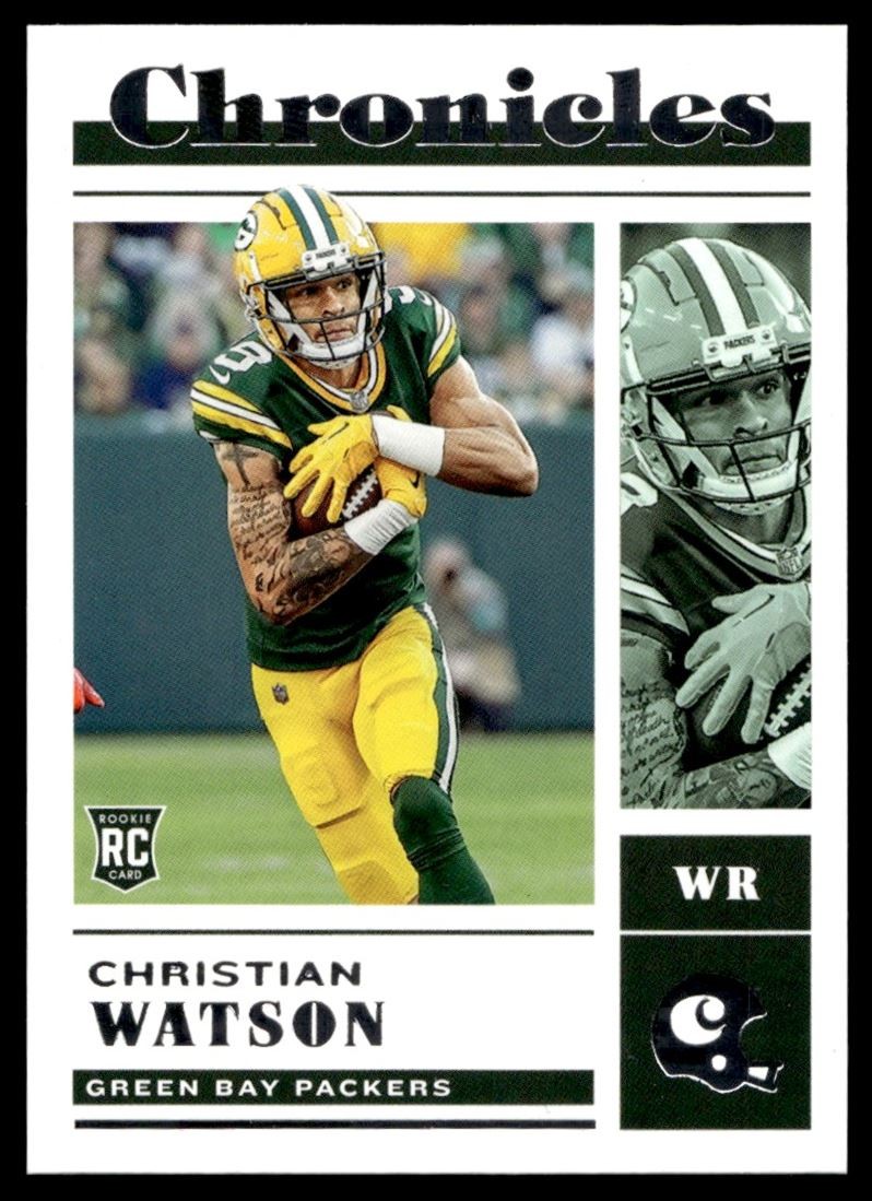 2022 Panini Chronicles Christian Watson Rookie Green Bay Packers #39 A42