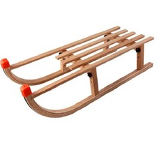 Foldable Wooden Snow Sled - Portable Modern Design