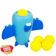 Foam Ball Popper Toy, Squeeze and Launch Airplane