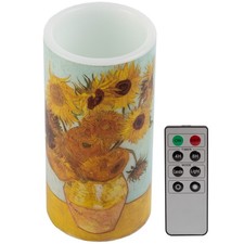 LED Candle with Remote Battery Operated Flameless Candles Sunflower