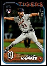 2024 Brenan Hanifee RC Topps Baseball Series Two #369 Detroit Tigers