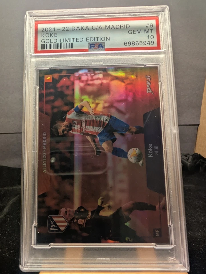 2021–22 DAKA Madrid Koke Gold ограниченный выпуск /10 (PSA 10) - Изображение 4 из 4