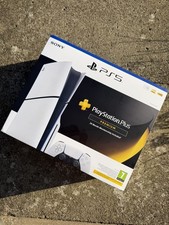 Ps5 Slim Disc 1TB With 24 Month Ps Plus Membership. Under Retail New Ready To Go
